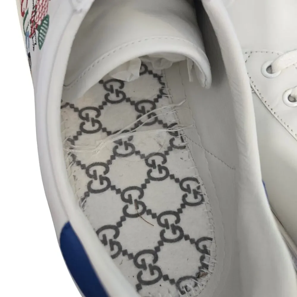 Gucci Ace Tennis White Leather Trainers Men’s G 12.5 US 13.5